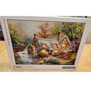 Clementoni High Quality Collection 1500‎ Pcs Puzzle Cozy Cottage Watermill Scene